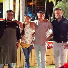 Our core team: Executive Chef Shrey, co-founders Chinu and Chris, and Manager Chetan. We take the idea of our Gaia Family very seriously and believe in supporting each other to grow and succeed.
