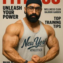 You are your own motivation. This image, styled like a fitness magazine cover, is a reminder that the drive to change has to come from you. I am here to guide that fire.