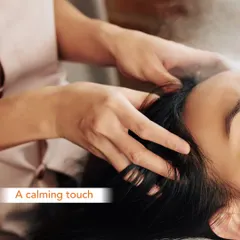 A calming touch is all it takes. Our expert therapists provide a soothing hair and scalp massage, often incorporating steam to enhance the absorption of nourishing oils and promote deep relaxation.
