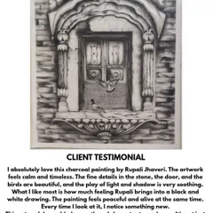 Client love. I'm so grateful for clients who trust the process and appreciate the craft. Thank you for letting me be a part of your story with this charcoal window painting.