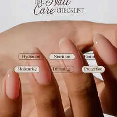 Our nail care checklist covers the essential pillars of nail health, including hydration, nutrition, and protection. We train our students to think holistically about nail services.