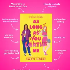 A quick look at my upcoming sapphic YA romance, *As Long as You Loathe Me*. If you're a fan of *Mean Girls* or *Never Have I Ever* and love the rivals-to-lovers trope, this one's for you. It's got everything from a bi x pan romance to a tarot-reading gay Indian dad.