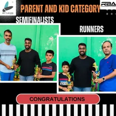 Celebrating our Parent and Kid category semifinalists and runners-up. This is a unique and popular event at our academy.
