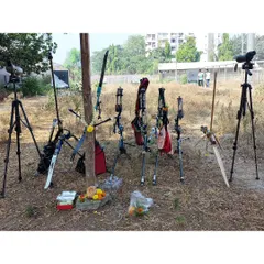 Our bows and equipment, blessed during the Shastra Pooja on Ram Navami, which also marks the anniversary of our Bandra range.