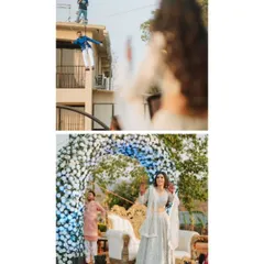 Capturing the fun and unique moments of an engagement, including a groom making a dramatic entrance on a zip line. I am ready to document all the creative surprises you have planned.