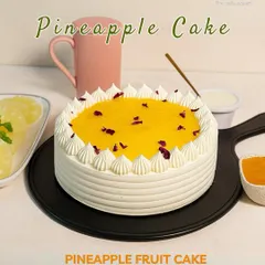 Fresh, fruity, and oh-so-delightful. Our Pineapple Fruit Cake is a classic favorite, offering the perfect blend of tropical sweetness and light, creamy goodness.