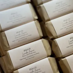 A small but important change we made was switching to recycled paper labels. This aligns with our core value of sustainability, and we love the simple, earthy look it gives our artisan soaps.