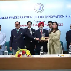 Receiving the Honour of Ashoka Award in 2023. This award from the Charles Walters Council for Innovation & Research is a significant milestone in my journey, and I am grateful for the recognition.