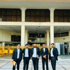 My team and I outside the Rohini District Court. Having a strong, coordinated team is crucial for handling matters effectively across different courts in Delhi, from bail applications to trial proceedings.