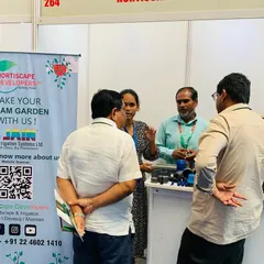 Here is our team engaging with visitors at our exhibition stall. We believe in educating our clients about the benefits of different gardening techniques and helping them find the perfect solutions for their needs.