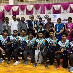 The full squad with officials after their bronze medal victory at the South Zone Netball Championship. A proud moment for the entire academy.