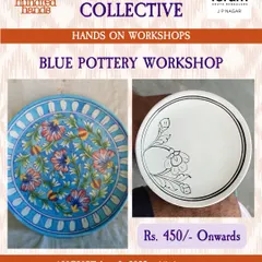 Learn the basics of Blue Pottery, the iconic ceramic art of Jaipur. In this workshop, you will learn how to paint the delicate floral and geometric motifs that make this craft so recognizable.