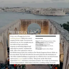 From a one-off suggestion by us, Malta became the surprise dream destination for this couple. Its rich history and medieval charm made it the perfect, non-commercialized setting for their wedding.