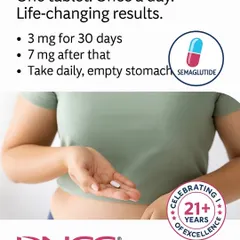 The program is straightforward. It involves a simple, once-daily tablet taken on an empty stomach. We start with a 3 mg dose for the first 30 days and may increase it to 7 mg thereafter, based on your personalized plan and progress.