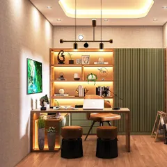 A well-designed office can transform productivity and morale. I designed this verdant, luxury workspace to be an everyday oasis, incorporating natural wood, integrated backlighting, and ergonomic furniture to create a space that nurtures growth and feels deeply personal.