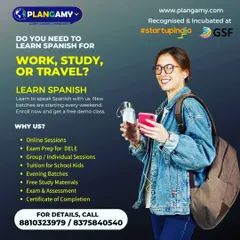 Whether you need Spanish for work, are planning to study abroad, or want to travel with confidence, our courses are designed for your specific goals. We offer flexible evening batches, exam preparation for DELE, and a certificate upon completion.