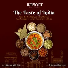 This image represents the taste of India. My dishes are a passage to Indian gastronomy, made with a complex blend of authentic spices.