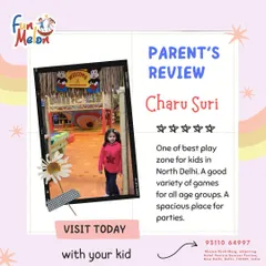 "One of the best play zones for kids in North Delhi." Thank you, Charu, for your wonderful review! We're proud to offer a spacious place with a wide variety of games for all age groups.