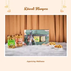 Another look at our Appetizing Makhanas Diwali Hamper, showcasing the different flavors available in our festive collection.
