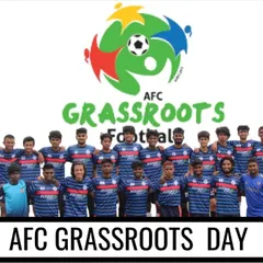 The FSK team celebrating AFC Grassroots Day. We are committed to developing football from the ground up, in line with the vision of the All India Football Federation and Asian Football Confederation.