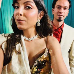 A closer look at the custom saree I made. Styling is not just about picking clothes, it's about creating a feeling. I wanted this outfit to be elegant and confident, and I can do the same for you.