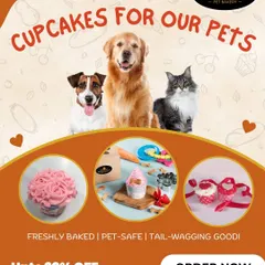 My cupcakes are a great option for any occasion. This poster shows some of my popular designs, including a beautiful pink rose-frosted cupcake.
