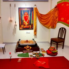 On Dhanya Purnima, we make offerings with devotion, recognizing that abundance lies not in what we get, but in what we can offer. The space is filled with the grace of the divine feminine.