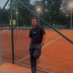 A quiet moment by the clay courts in Europe. The journey of a tennis coach is a relentless grind, but moments like these make it all worth it.