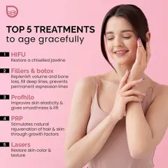 Aging gracefully is about maintaining skin and hair health over time. I offer a range of treatments, from HIFU for jawline definition to PRP for natural rejuvenation, designed to help you look and feel your best at every age.