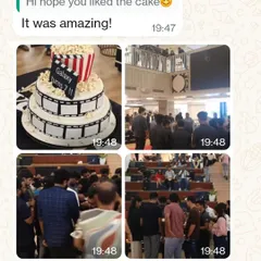 The feedback from the WeWork team was amazing! They said people "looooooved it," and it's fantastic to see our cake being enjoyed by so many people at the event.