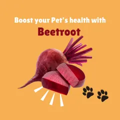 I also add beetroot to my meals for an extra health boost. This vibrant vegetable is rich in vitamins and antioxidants that support heart health, improve digestion, and act as a natural detoxifier for your pet.