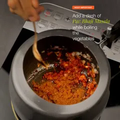Here's a pro tip: I always add a dash of my Pav Bhaji Masala while boiling the vegetables. This infuses the veggies with a deep, aromatic flavour right from the start, building layers of taste.