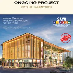 An architectural view of Saya Piazza, our iconic retail landmark rising in the heart of Jaypee Wishtown. This project is designed to be a blockbuster shopping destination where brands thrive and footfalls are constant, serving a large, affluent community.