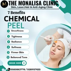 Our chemical peels deliver seven key benefits for skin transformation. You can expect improved smoothness, tightness, radiance, and a more balanced tone after the treatment.