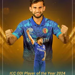 **Hosting a Champion: Azmatullah Omarzai:** A graphic celebrating our client Azmatullah Omarzai, the dashing Afghan all-rounder and ICC ODI Player of the Year 2024. We are proud to be trusted by champions.