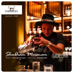 We are incredibly proud of our alumni, like Shubham Meisnam from our 2016 batch, now the Beverage Innovation Head at Delhi's renowned Sidecar bar. His success is a testament to the career-focused training and foundation we provide to aspiring mixologists.