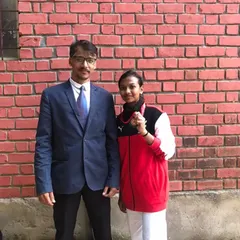 One of my students, Hithashree, proudly showing her bronze medal from the district-level championship. Every achievement, big or small, is a step towards greater confidence.