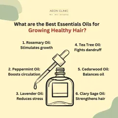Essential oils can support healthy hair. Rosemary oil stimulates growth, peppermint boosts circulation, and tea tree oil helps fight dandruff.