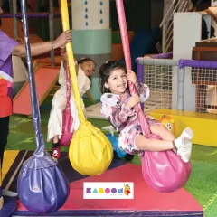 Look at that happy face! Our swings are designed to be safe and fun for kids of all sizes.