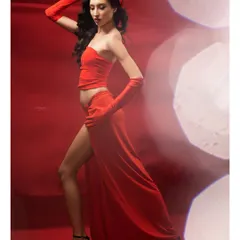 A portrait that captures pure confidence and glamour. Dressed in bold red, this session was about bringing her inner fire to the forefront.