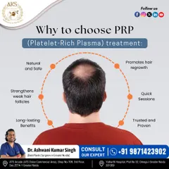 This graphic illustrates the key benefits of PRP treatment. It is a natural and safe procedure that promotes hair regrowth, strengthens weak follicles, and involves quick sessions with long-lasting benefits.