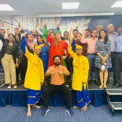 A proud moment for me and my team, posing with the performers at the American Embassy. This collaboration between India and America through dance is a memory we will always cherish.