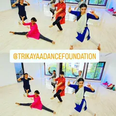 A snapshot of our advanced Bharatanatyam batch. These students are working on complex compositions and advanced techniques, pushing the boundaries of their skill and artistry.