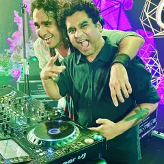 This is what pure energy looks like. My brother Rohin and I feed off each other's vibe on stage, creating a spontaneous and powerful musical experience every single time.
