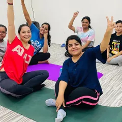The vibe at our weekend workshops is always amazing. This is a shot of my happy and energized students after a session, showcasing the fun and community feel of our studio.