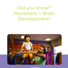 It's a simple equation: Movement equals Brain Development. We see it every day. When a child masters a physical challenge, like balancing on the bar with a little help, their confidence and cognitive abilities grow too.