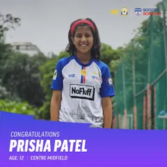 This is the pathway from grassroots to pro boots. We are so proud to see our rising star, Prisha Patel, selected for the Maharashtra Girls Team for the Sub-Junior National Football Championship.