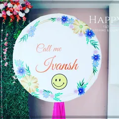 A personalized sign revealing the baby's name, "Ivansh". These custom signs are a wonderful way to announce your baby's name to friends and family.