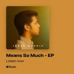 This is the cover of my debut EP, 'Means So Much'. It’s a collection of four heartfelt songs that explore different emotions, all written and produced by me with help from some talented friends.