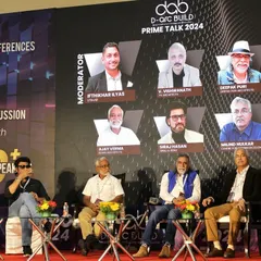 A wider view of the panel discussion at D-arc BUILD 2024, where leading architects exchanged opinions and insights on the latest trends and techniques in architectural design.